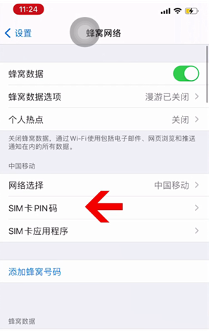 乐昌苹果14维修网分享如何给iPhone14的SIM卡设置密码 