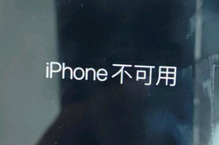 乐昌苹果服务网点分享锁屏界面显示“iPhone 不可用”如何解决 