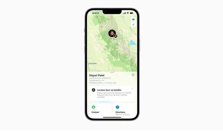 乐昌苹果14维修分享iPhone14系列中 FindMy功能通过卫星分享位置方法教程 